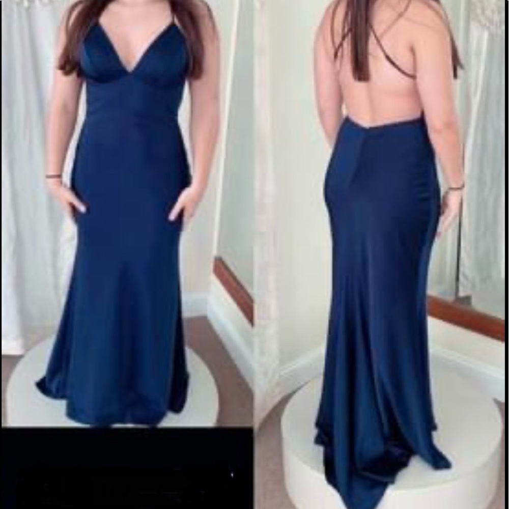 Ariana’s Boutique Navy Blue Formal Dress